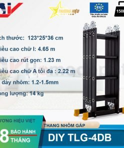 Thang nhôm bốn đoạn DIY TLG-4DB